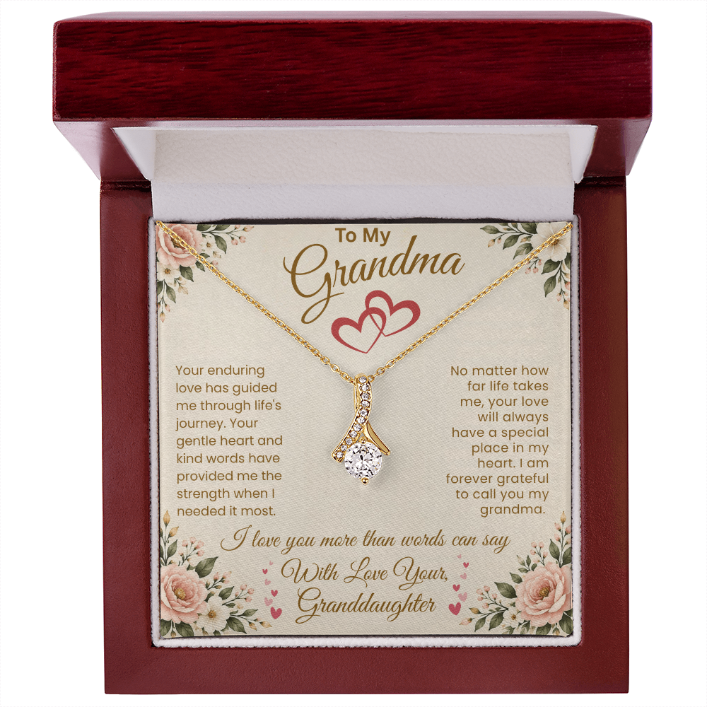 To My Grandma – "A Special Place in My Heart" Alluring Necklace