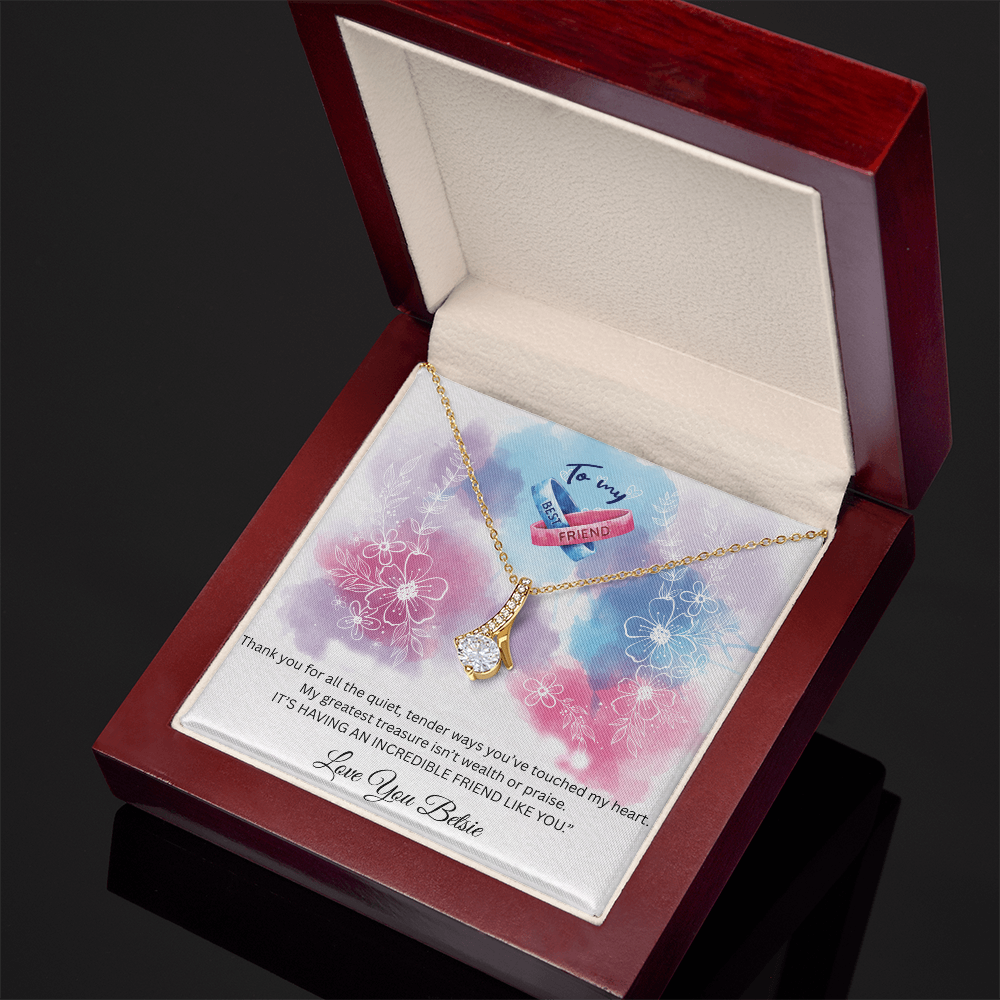To My Best Friend "My Greatest Treasure " Necklace