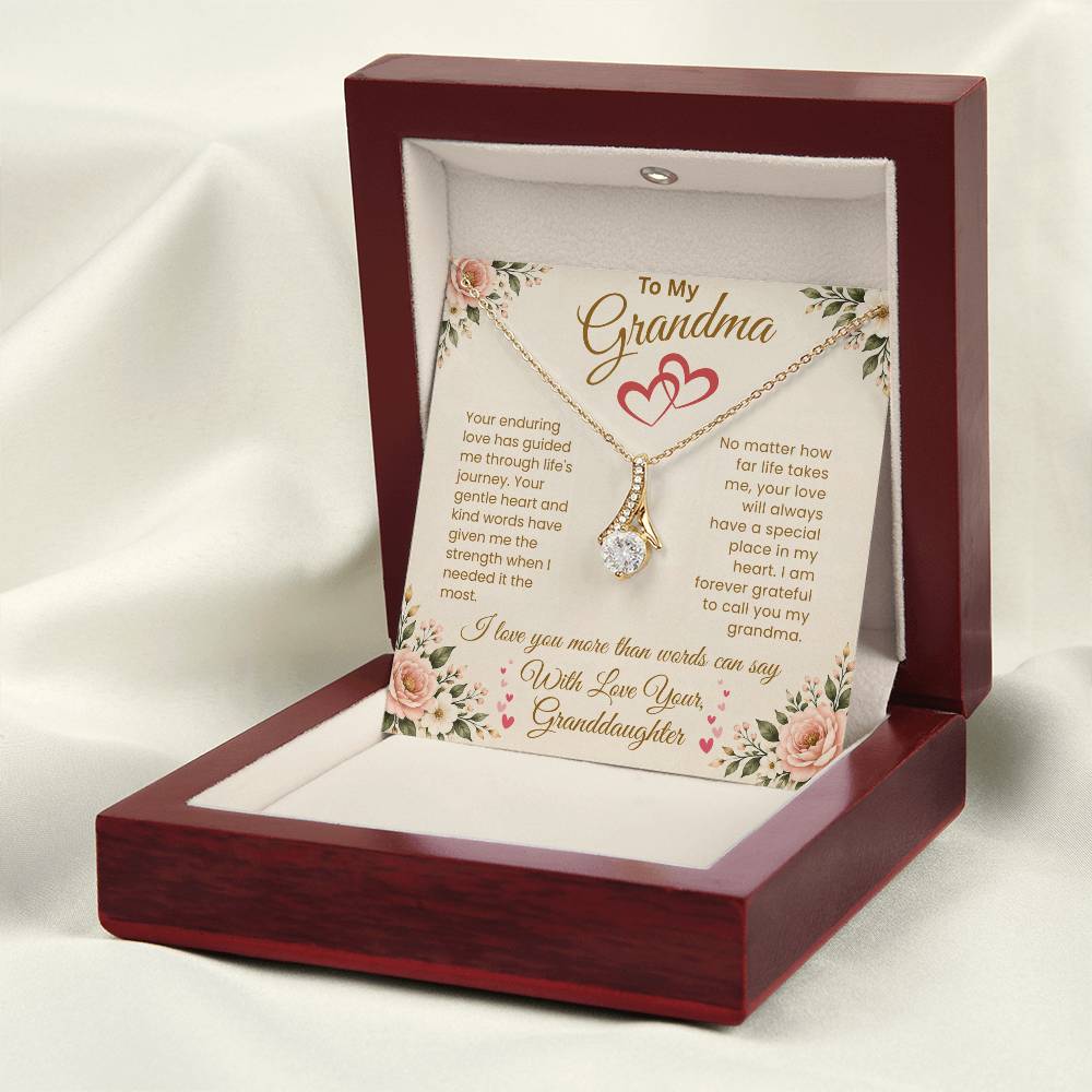 To My Grandma – "A Special Place in My Heart" Alluring Necklace
