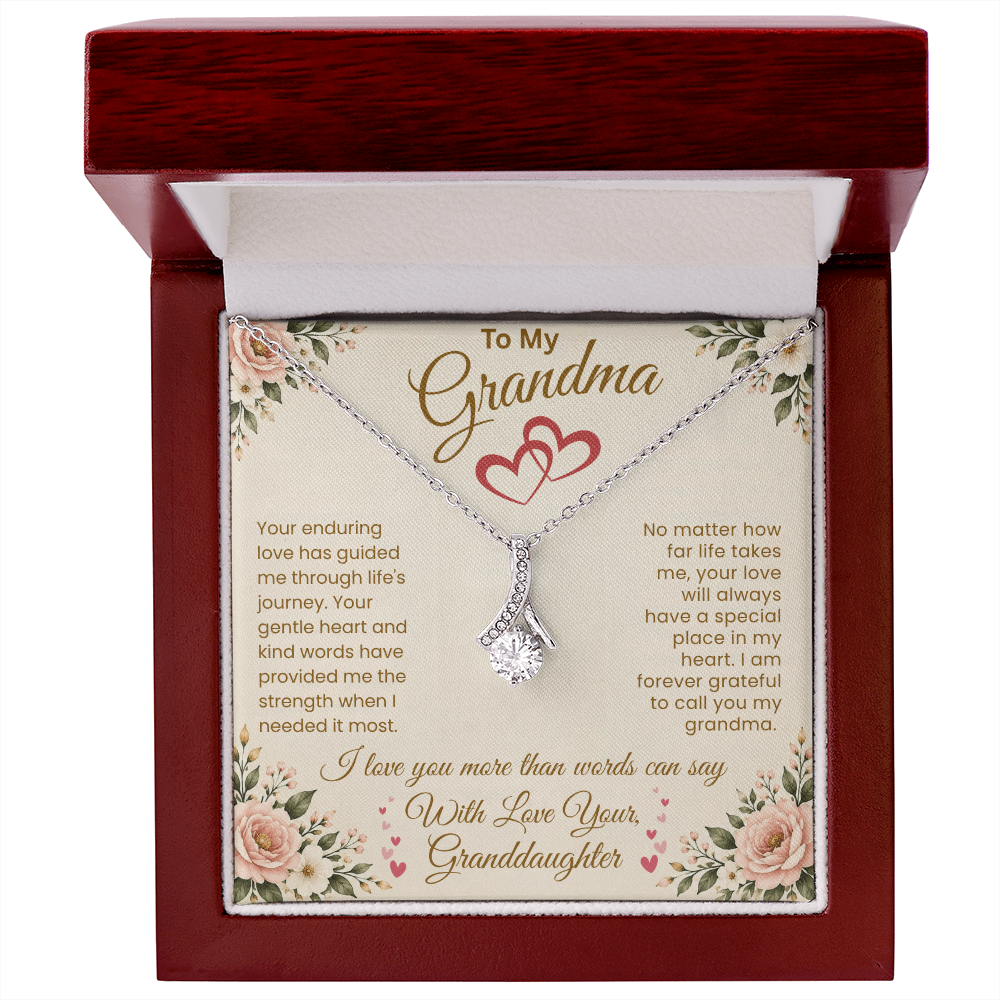 To My Grandma – "A Special Place in My Heart" Alluring Necklace