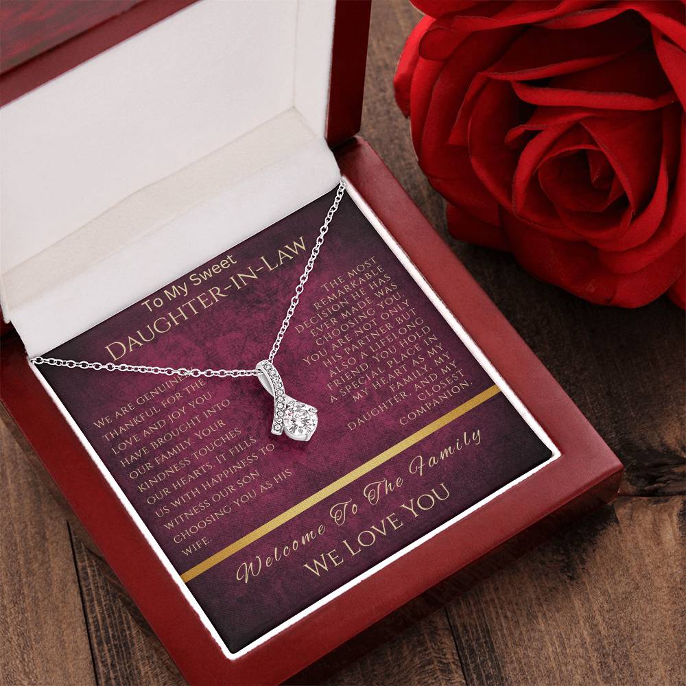 To Our Sweet Daughter-in-Law  "Your Kindness Touches Our Hearts"