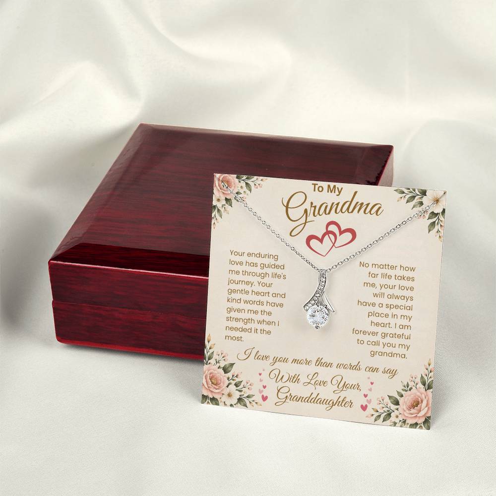 To My Grandma – "A Special Place in My Heart" Alluring Necklace