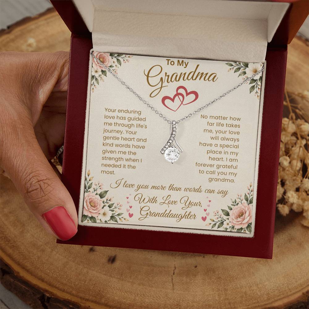 To My Grandma – "A Special Place in My Heart" Alluring Necklace
