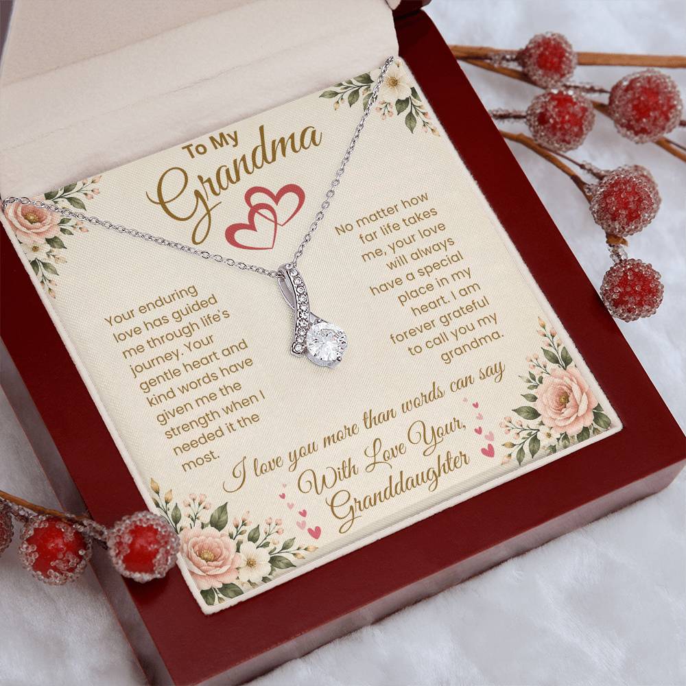 To My Grandma – "A Special Place in My Heart" Alluring Necklace