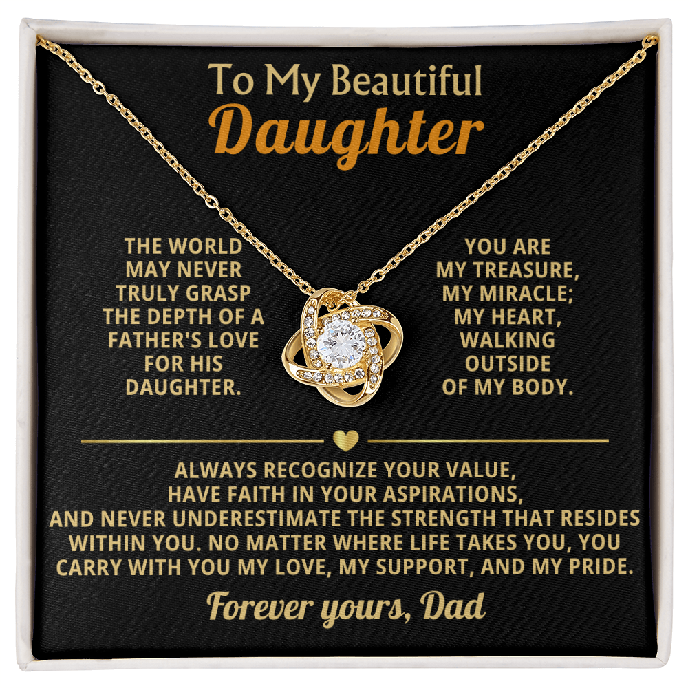 To My Beautiful Daughter "You Are My Treasure"