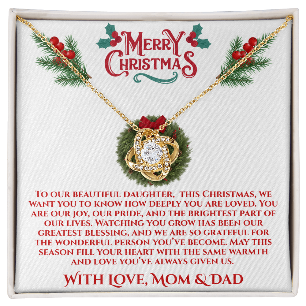 Christmas Daughter - You Brighten Our Lives Necklace