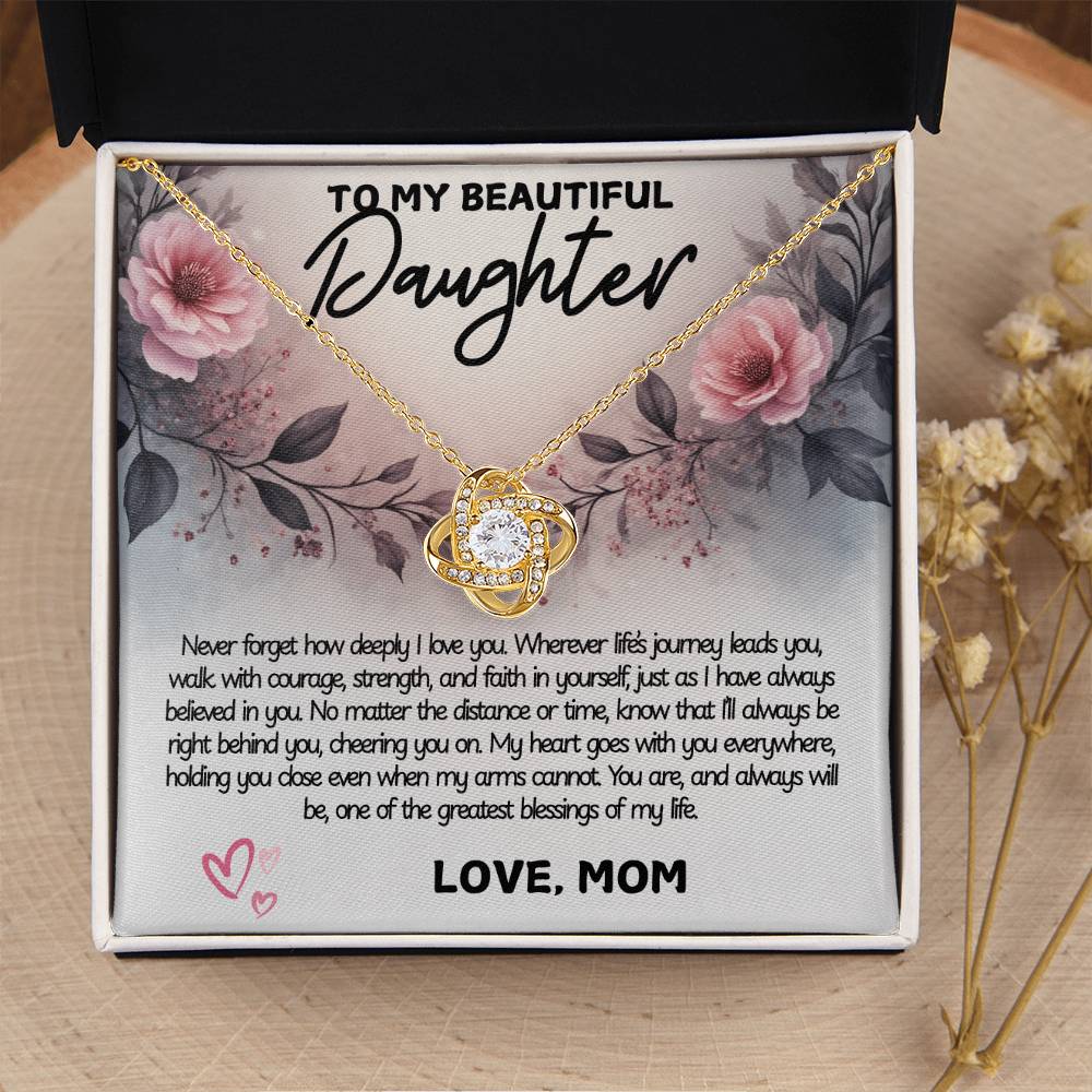 To My Beautiful Daughter "Never Forget How Deeply I Love You"