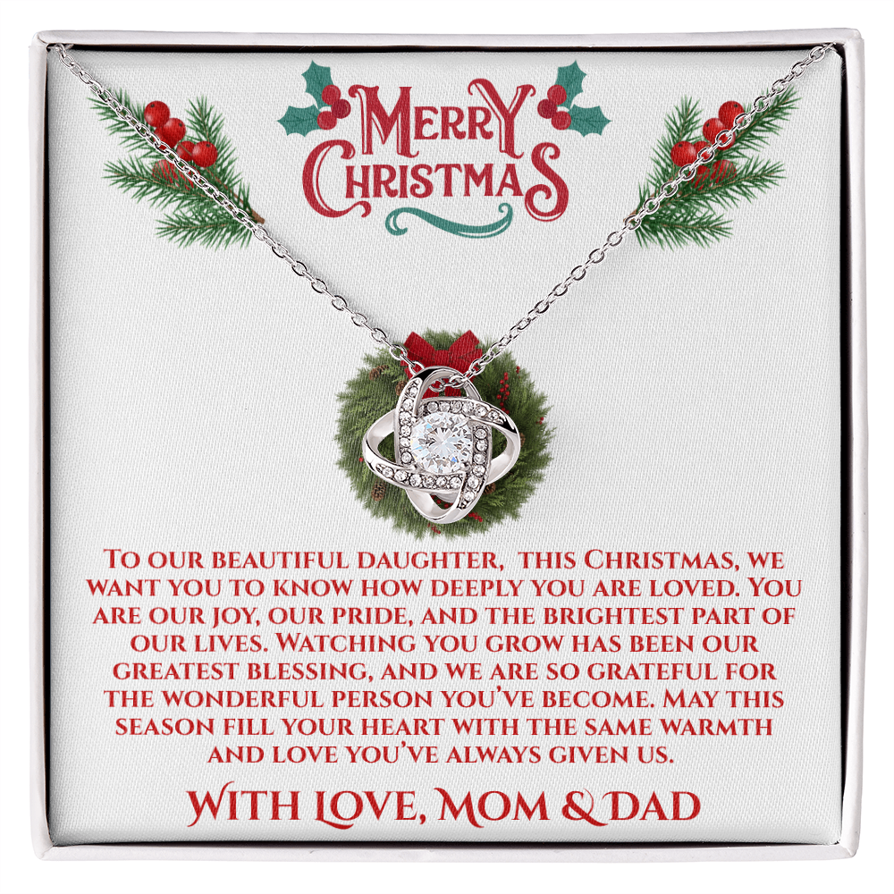 Christmas Daughter - You Brighten Our Lives Necklace