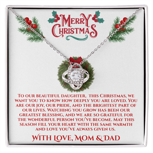 Christmas Daughter - You Brighten Our Lives Necklace