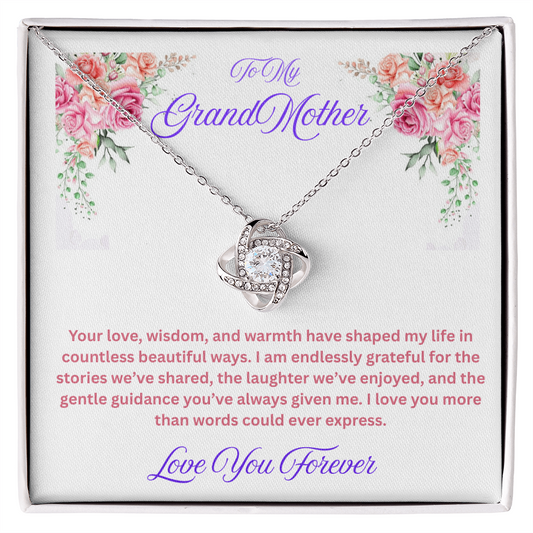 To My Grandmother-Endlessly Grateful-Necklace