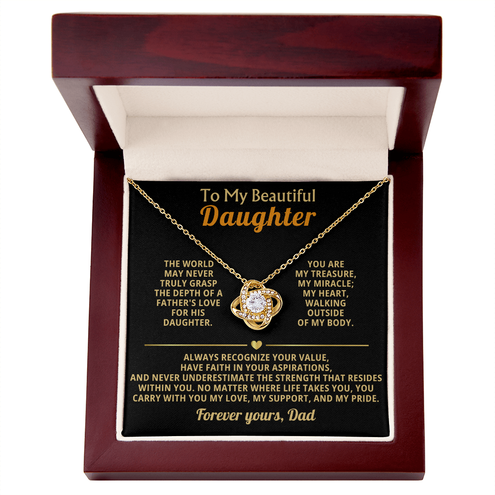 To My Beautiful Daughter "You Are My Treasure"