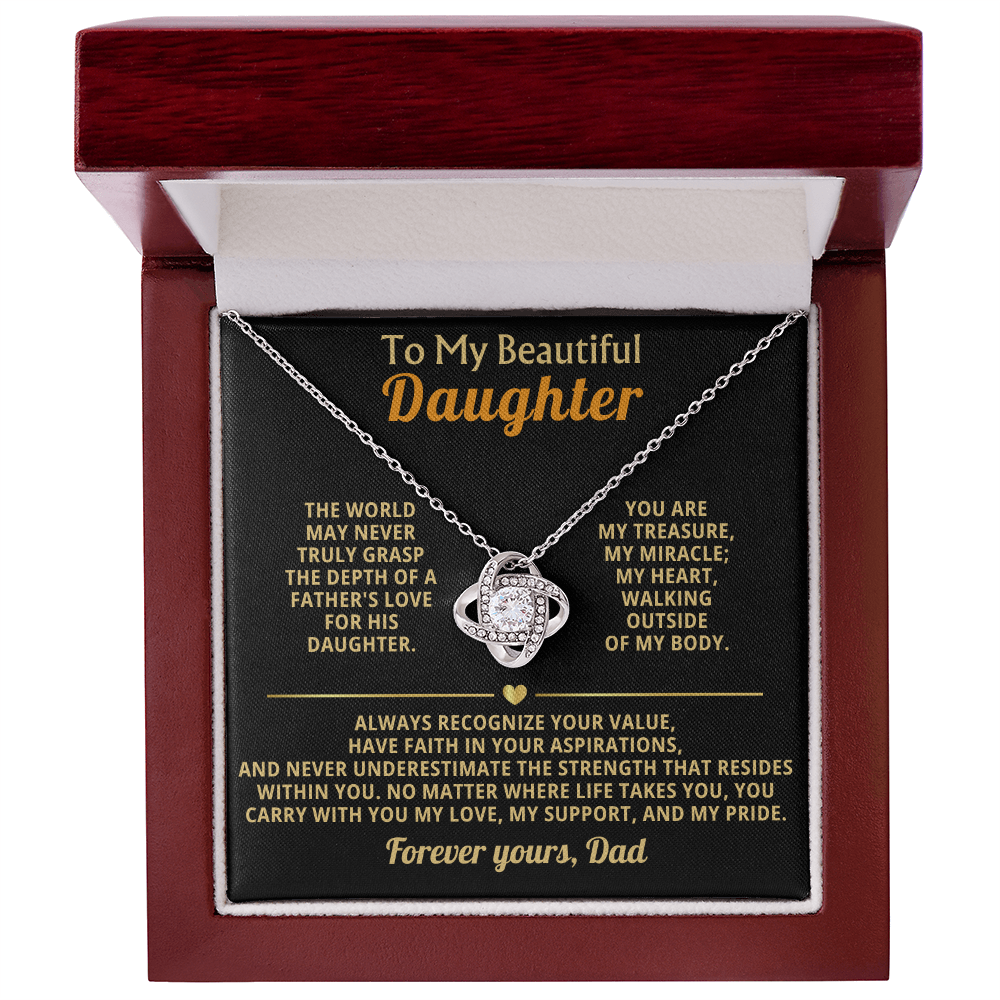 To My Beautiful Daughter "You Are My Treasure"