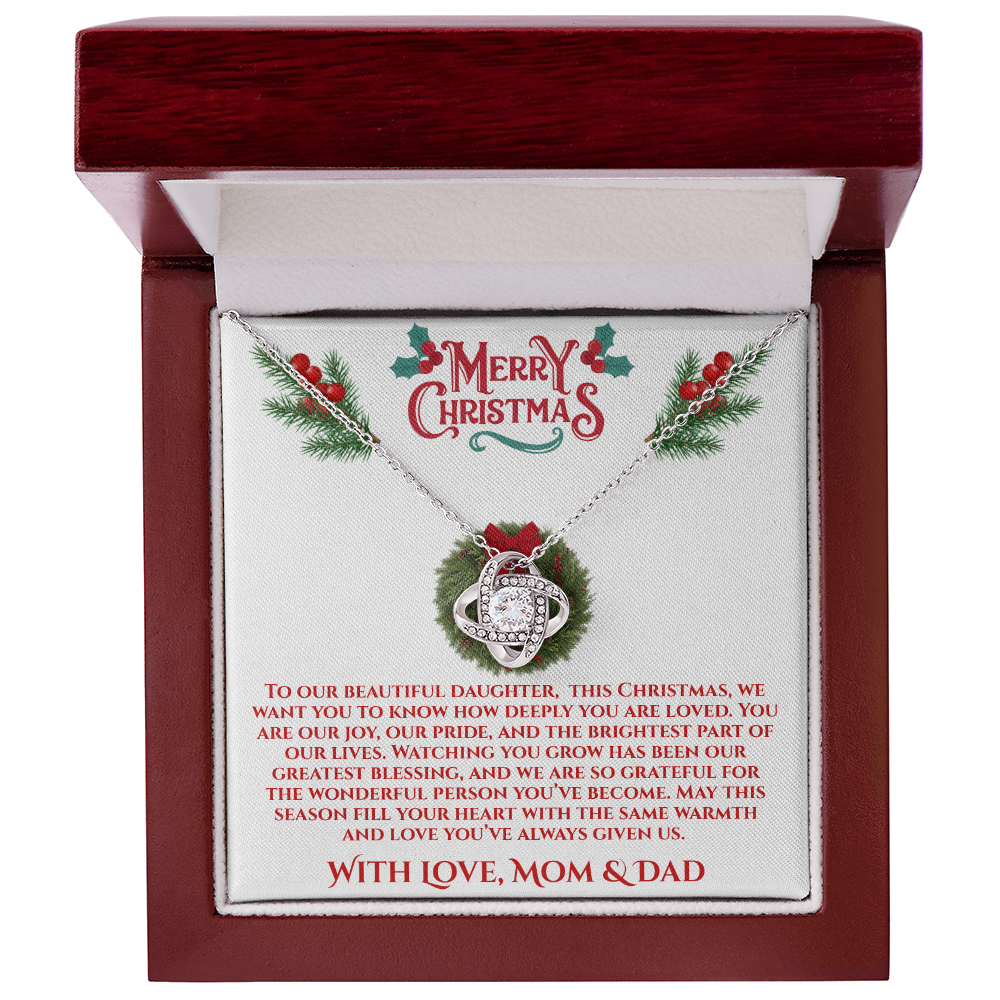 Christmas Daughter - You Brighten Our Lives Necklace