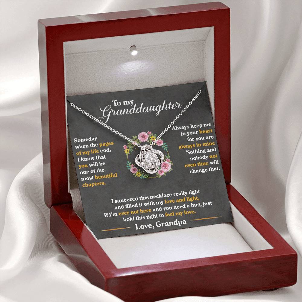 To My Granddaughter  "Hold This Tight To Feel My Love"