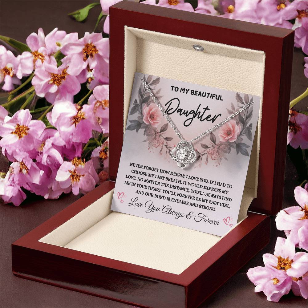 To My Beautiful Daughter "Never Forget How Deeply I Love You "