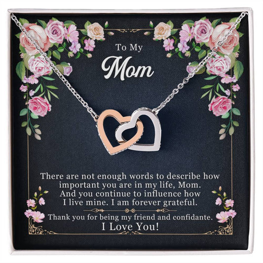 To My Mom-Thank You For Being My Friend-Necklace
