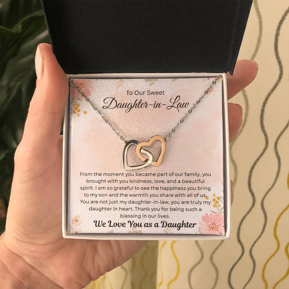 To Our Daughter-In-Law "Thank You For Being Such A Blessing In Our LIves"