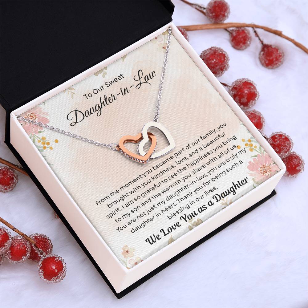 To Our Daughter-In-Law "Thank You For Being Such A Blessing In Our LIves"