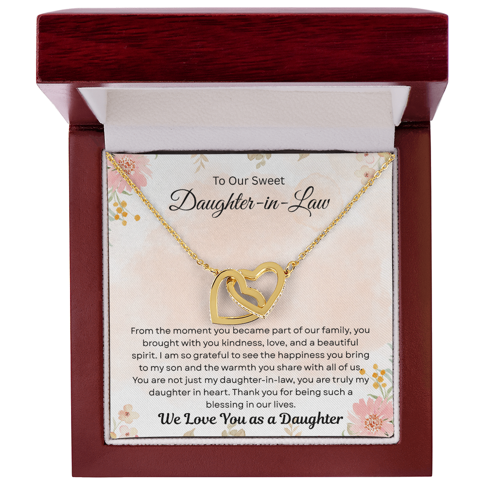 To Our Daughter-In-Law "Thank You For Being Such A Blessing In Our LIves"