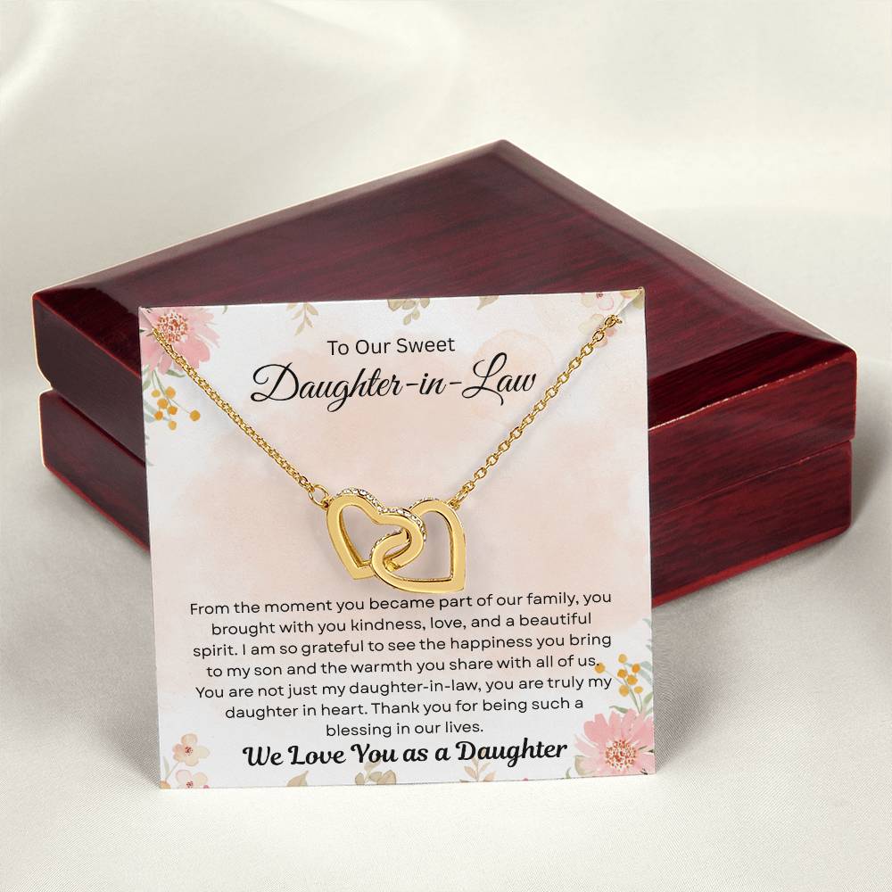 To Our Daughter-In-Law "Thank You For Being Such A Blessing In Our LIves"