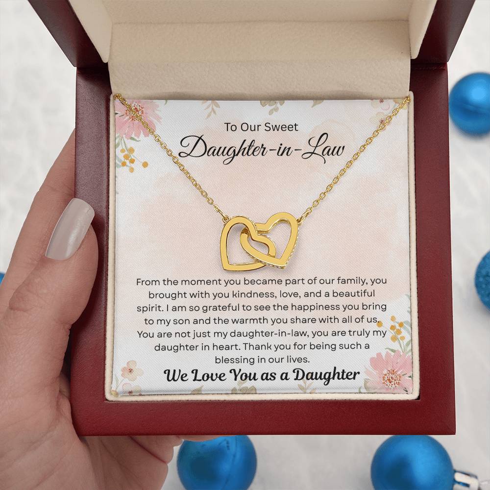 To Our Daughter-In-Law "Thank You For Being Such A Blessing In Our LIves"