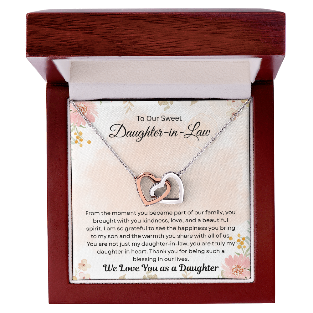 To Our Daughter-In-Law "Thank You For Being Such A Blessing In Our LIves"