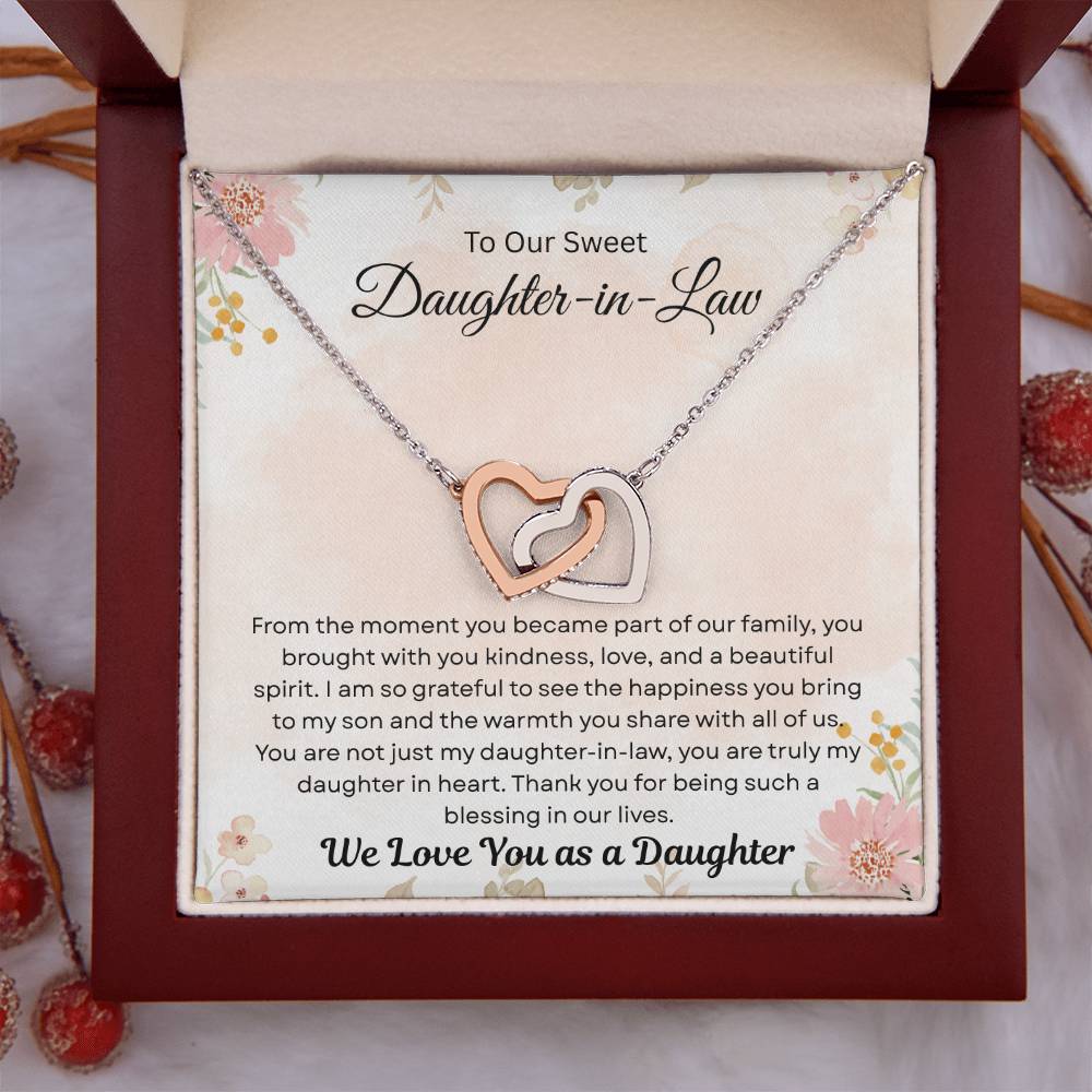To Our Daughter-In-Law "Thank You For Being Such A Blessing In Our LIves"