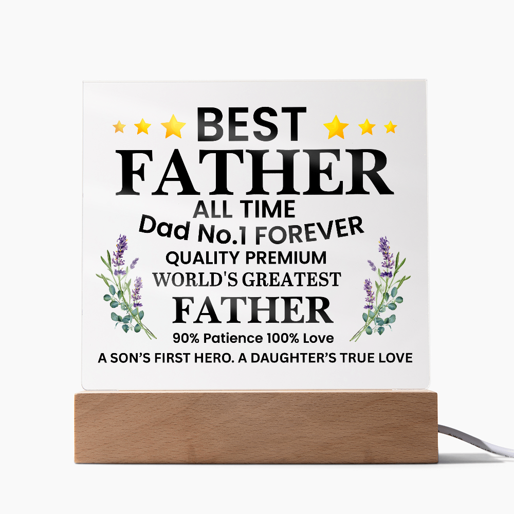 To Father  "World's Greatest Father"