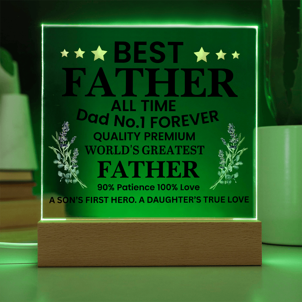 To Father  "World's Greatest Father"