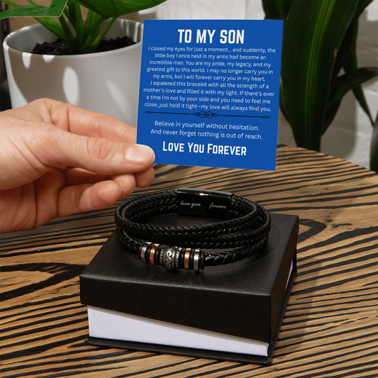 To My Son-Love You Forever-Bracelet