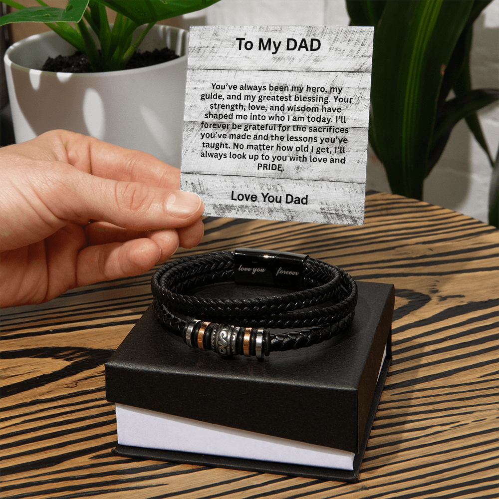 To My Dad-You Have Always Been My Greatest Hero-Wrist Bracelet