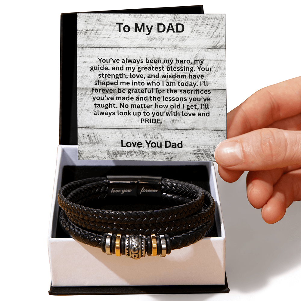 To My Dad-You Have Always Been My Greatest Hero-Wrist Bracelet