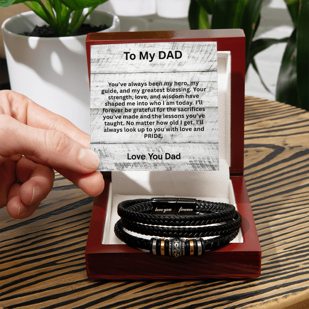 To My Dad-You Have Always Been My Greatest Hero-Wrist Bracelet