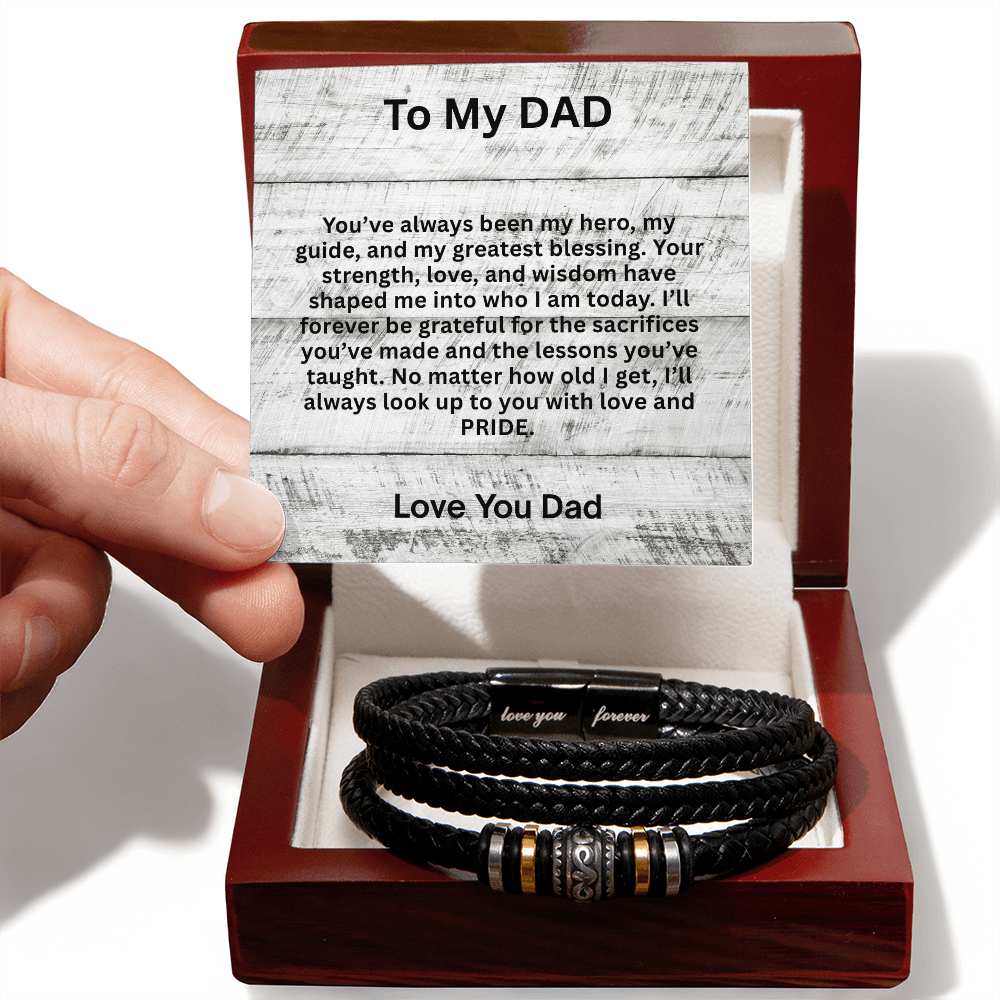 To My Dad-You Have Always Been My Greatest Hero-Wrist Bracelet