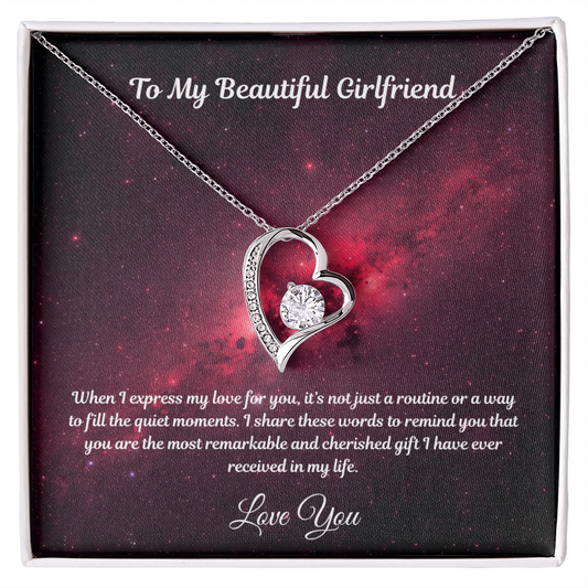 To My Beautiful Girlfriend-When I Express My Love For You- Necklace