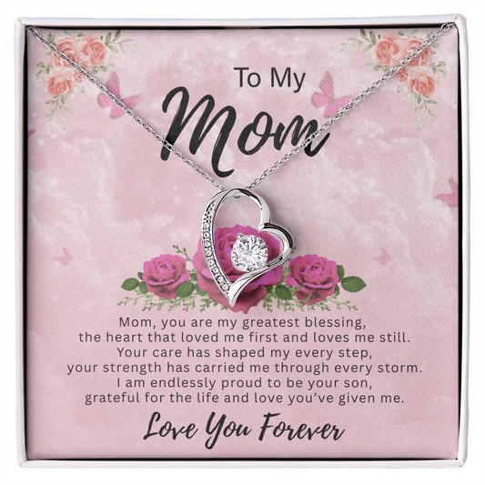 To My Mom-You Are My Most Greatest Blessing-Necklace