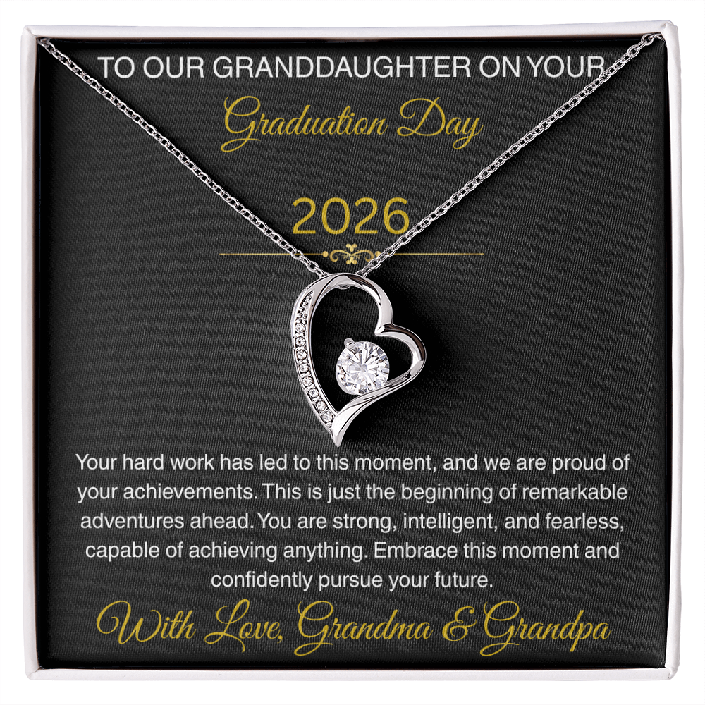 To Our Granddaughter   "We Are Proud Of Your Achievements"