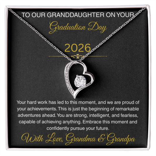 To Our Granddaughter   "We Are Proud Of Your Achievements"