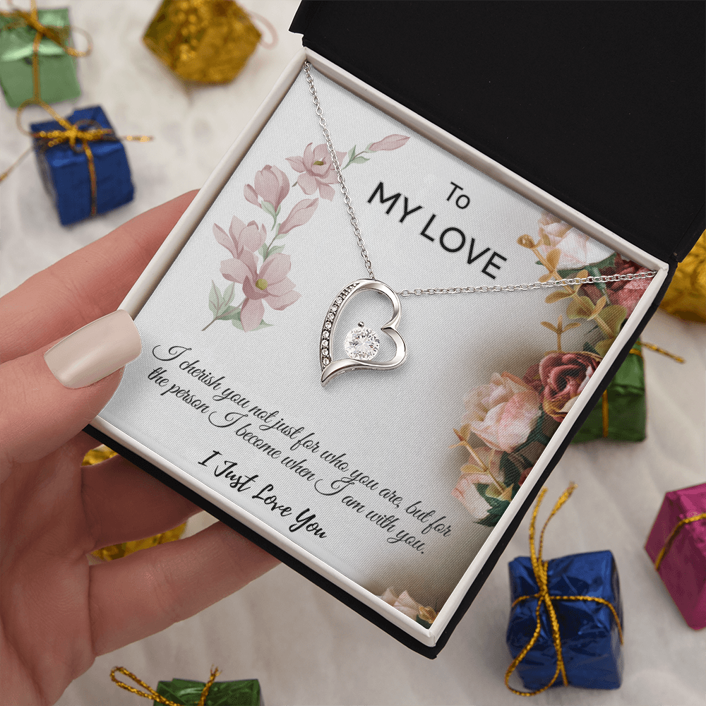 To My Love  "I Cherish You Necklace"