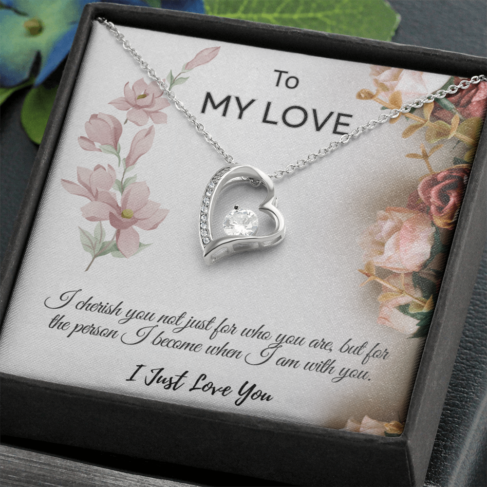 To My Love  "I Cherish You Necklace"