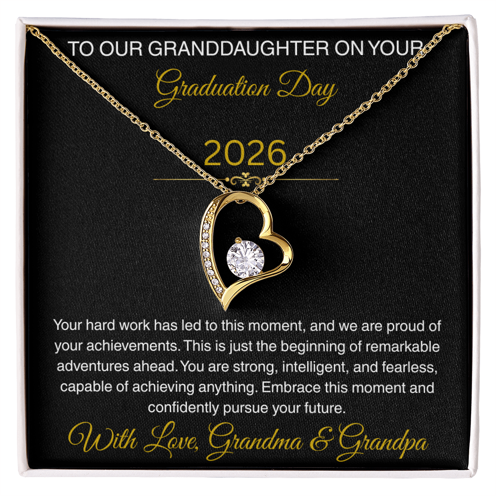 To Our Granddaughter   "We Are Proud Of Your Achievements"