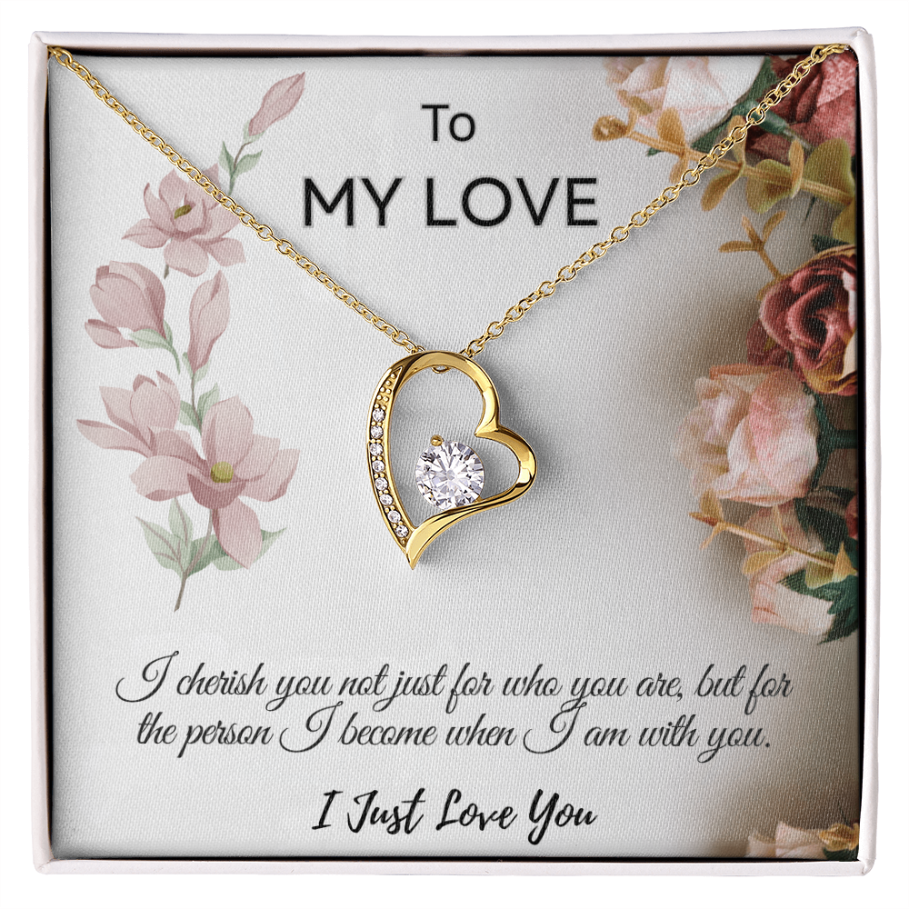 To My Love  "I Cherish You Necklace"