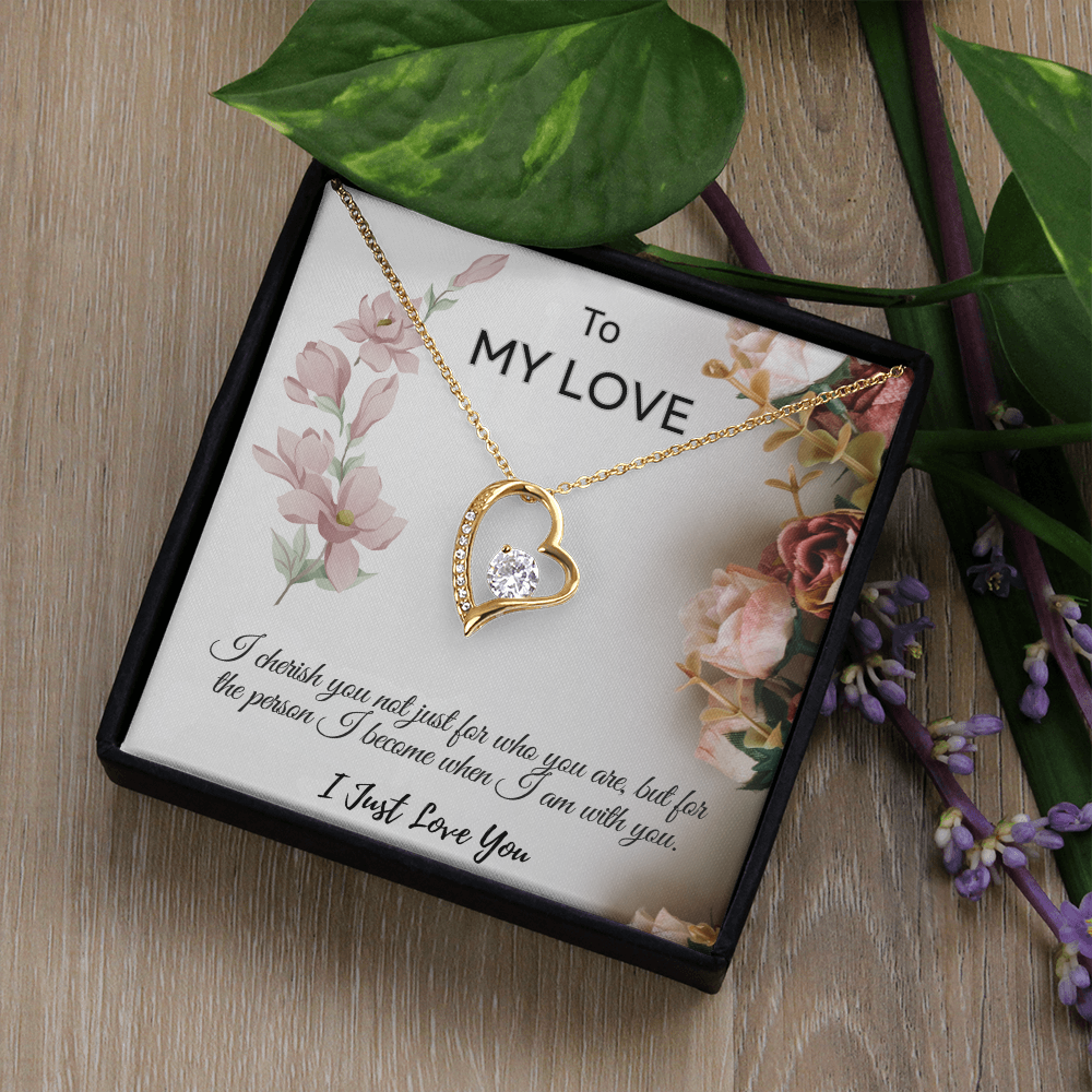 To My Love  "I Cherish You Necklace"