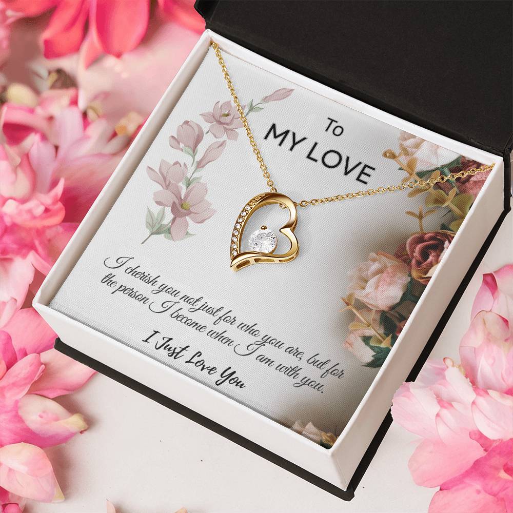 To My Love  "I Cherish You Necklace"