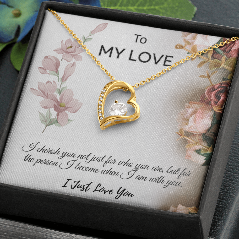 To My Love  "I Cherish You Necklace"