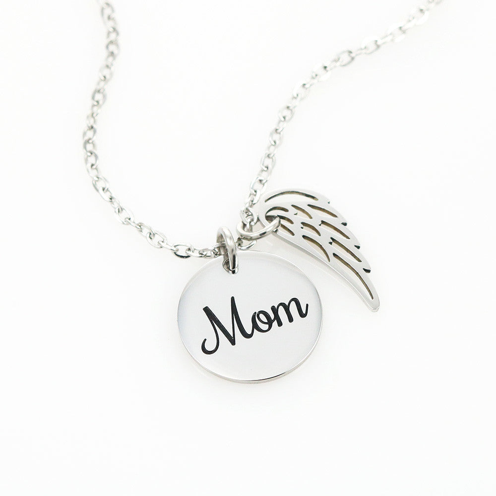 Mom-Love You For Eternity-Memorial Necklace