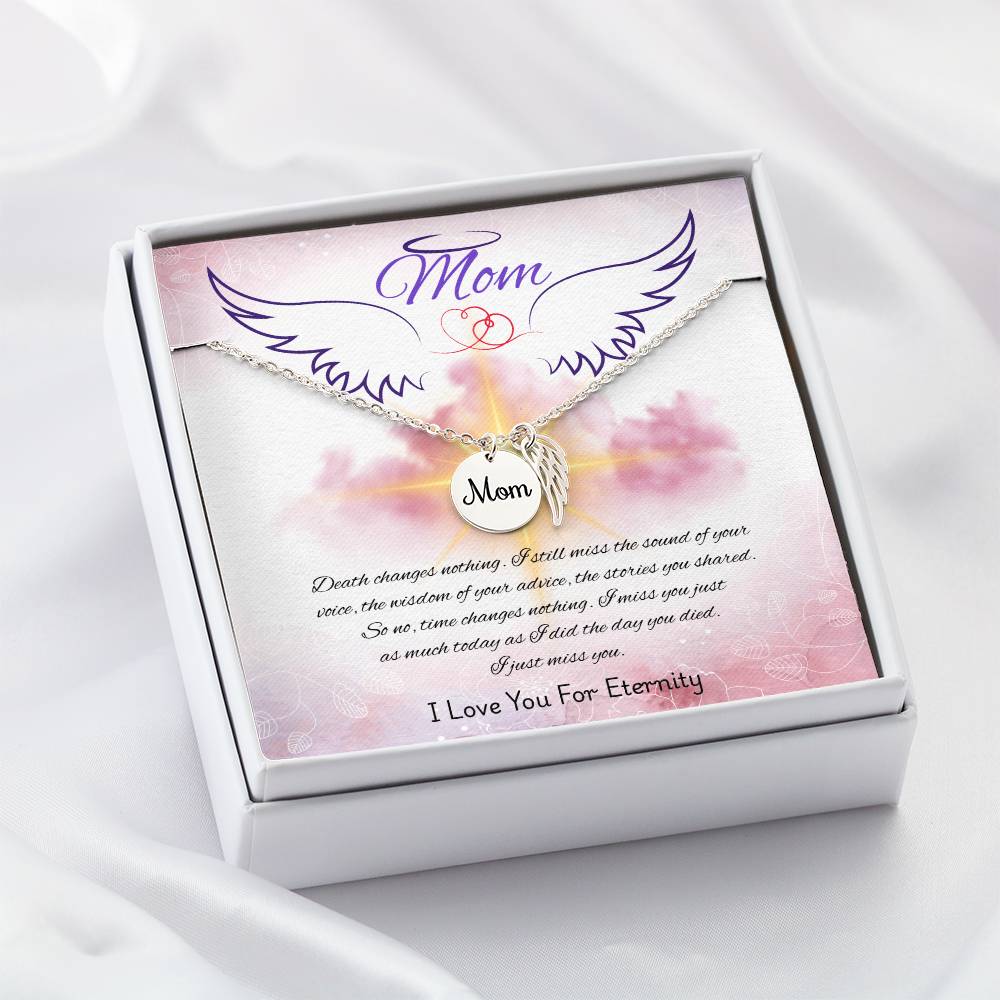 Mom-Love You For Eternity-Memorial Necklace