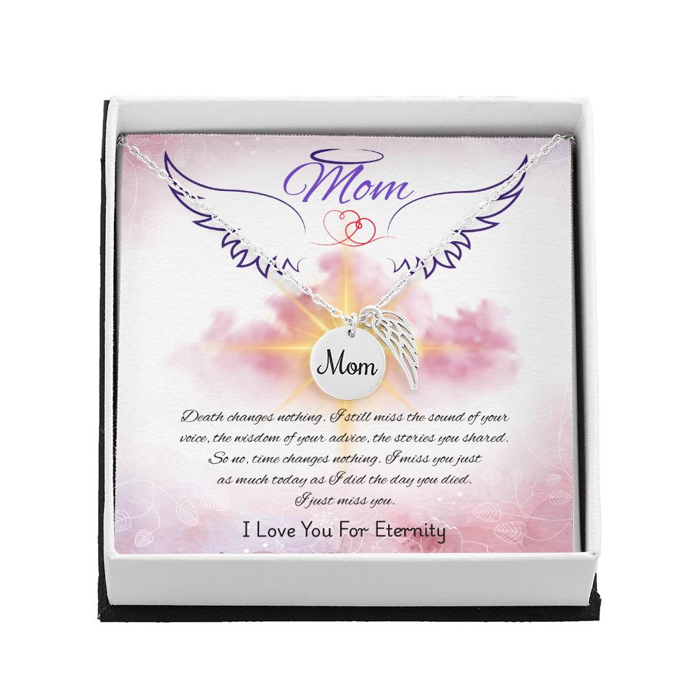 Mom-Love You For Eternity-Memorial Necklace