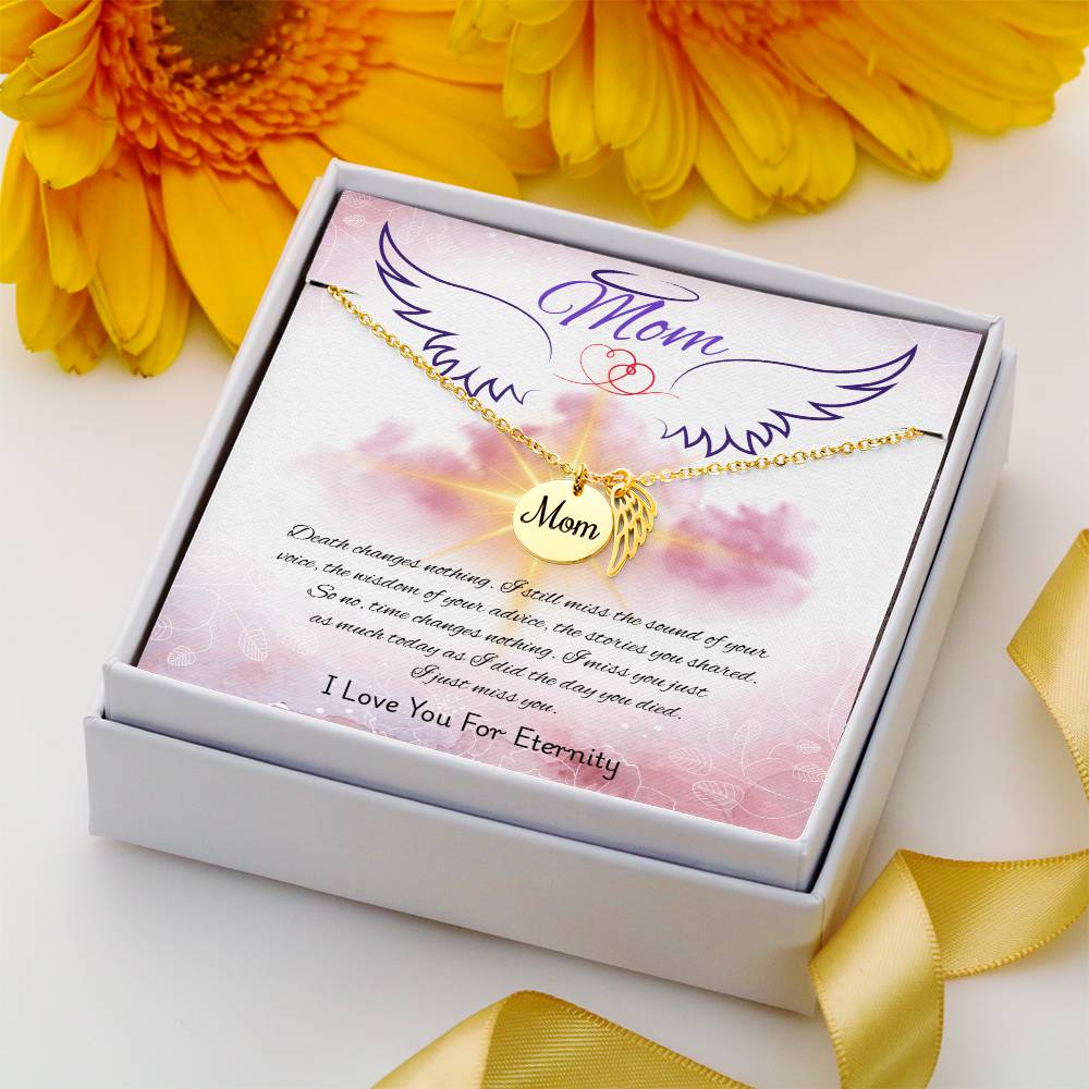 Mom-Love You For Eternity-Memorial Necklace
