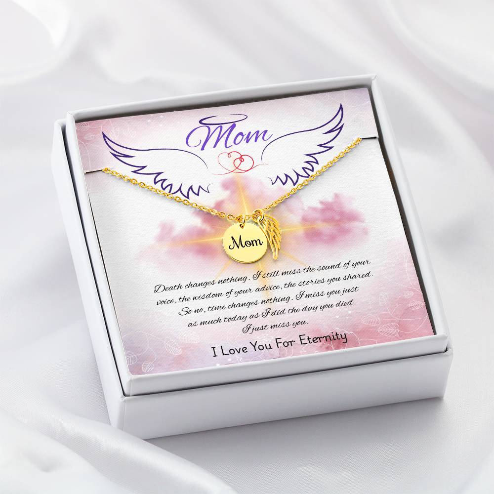 Mom-Love You For Eternity-Memorial Necklace